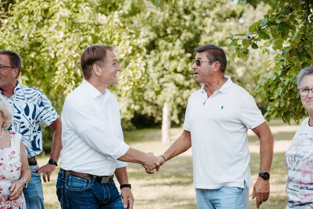 Alexander Westermann im Gespräch auf einer Veranstaltung