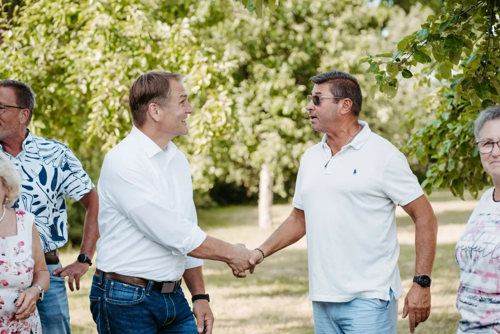 Alexander Westermann im Gespräch auf einer Veranstaltung